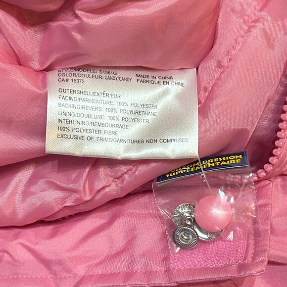 Vintage Sesame Street Zoe Pink Baby Snowsuit 12M Fur Hood Mittens Booties NWOT - Picture 10 of 10